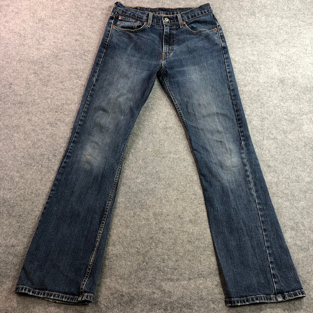 Levi's 527 Mens Jeans 32x34 Blue Slim Bootcut Stretch Denim Medium Wash